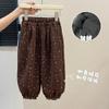 Pantalones Casuales Forrados de Polar para Niñas Otoño e Invierno, Pantalones de Moda Otoñal para Bebé Niña, Pantalones Largos de Abrigo Estilo Coreano, Ropa Moderna para Niños