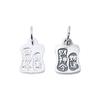 Plata S925 Dios de la Riqueza Orden Marca Fang Jiyan Dios de la Riqueza Accesorios Wen Play del Tíbet Colgante de Nube Trasera Bodhi Accesorios DIY para Pulsera