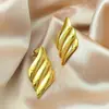 Pendientes Hidráulicos de Acero Inoxidable 304 Transfronterizos Europeos y Americanos, Diseño Vintage, Joyería Geométrica Irregular al por Mayor