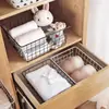 Cesta de Almacenamiento de Hierro Japonés Cesta de Almacenamiento de Snacks para Cocina Cesta de Juguetes de Escritorio Caja de Almacenamiento para Cosméticos Baño Mascarillas