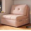 Sofá-Cama Estilo Creme Apartamento Pequeno Dupla Utilização Sala de Estar Estilo Igual de Celebridade da Internet Retrátil Varanda Sofá Dobrável Único Multifuncional