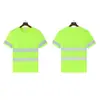 Ropa de Trabajo para Obra de Construcción de Comercio Exterior Transfronterizo, Uniformes de Trabajo para Construcción de Administración de Carreteras, Camisetas Reflectantes de Secado Rápido con Cuello Redondo, Impresión de Logo Personalizado