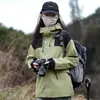 Chaqueta de Estilo Otoño e Invierno para Exterior para Hombre y Mujer Tres en Uno Desmontable Cortavientos Impermeable Traje de Montañismo Chaqueta Repelente al Agua