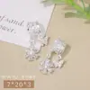 Corrente com pingente de zircônia cravejada em ouro 18K, conta para pulseira, amantes, namoradas, pulseira DIY, colar, presente, em estoque, atacado