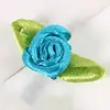 Mini Cinta de Satén Hecha a Medida Flor de Tela Pequeña Flores Tridimensionales Accesorios para el Cabello Hechos a Mano Accesorios y Materiales para Ropa