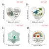 Companheirismo de Dia dos Namorados Transfronteiriço Pingente de Madeira 2D para Porta e Janela Decoração de Cena Atmosférica