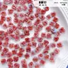 [Rosa Silvestre] Flor de Pegamento Suave Rosa Degradado Retro Material para Joyería Hecha a Mano DIY Manicura con Cuentas Funda de Teléfono Móvil
