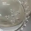 Accesorios Brillantes para Uñas con Zirconia de Mariposa, Decoraciones de Aleación de Alta Gama de Moda con Pedrería de Lazo y Corazón