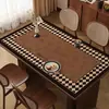 Jogo Americano de Jantar Retrô Francês para Uso Doméstico, À Prova d'Água, À Prova de Óleo, Não Lavável, Proteção para Tampo de Mesa de Centro, Anti-Escaldante, Isolante Térmico