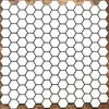 Pegatina de Pared Mosaico Hexagonal Hexagonal Blanco Oro Plata Negro Metal Cepillado Aluminio Panel de Plástico Autoadhesivo Decoración para Renovación de Paredes