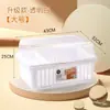 Caja organizadora de vajilla para biberones de bebé con drenaje y tapa, caja organizadora a prueba de polvo para cuenco y palillos de bebé, herramientas para alimentos complementarios, tamaño grande