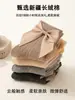 Calcetines para bebé, nueva versión coreana de primavera y otoño, calcetines de algodón peinado con lazo estilo ins, calcetines de tubo medio con borde suelto para bebé, venta al por mayor transfronteriza 2