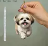 Regalo Navideño Personalizado Creativo para Perro 2024 Colgante Decoración para Espejo Retrovisor de Coche Acrílico Colgante Plano