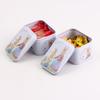 Caja de hojalata en stock creativa nougat crujiente de copo de nieve fruta caja rectangular portátil regalo conveniente regalo dulce caja de hierro