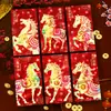 Ruixiang 2026 Año del Caballo Sobre Rojo Creativo Ojo de Gato 3D Rojo Brillante Paquete Rojo Festival de Primavera Año Nuevo Bolsa de Sobre Rojo de la Suerte Venta al por Mayor