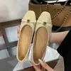 Zapatos Planos de Ballet con Lazo Suave Zapatos Individuales Mujer 2026 Primavera Verano Nuevo Estilo Aumento Oculto Boca Baja Zapatos Mary Jane Mujer