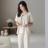 Pijama para Mujer 2025 Nuevo Estilo Dulce Camisón Verano Fresco Algodón Lyocell Holgado Floral Ropa de Casa para Mujer