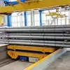 Vehículo de Transporte de Tubería de Acero para Taller Automatizado Vehículo Eléctrico de Plataforma Autopropulsado Hidráulico para Viajes de Corta Distancia con Suministro de Energía por Cable