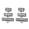 Foco Led Exterior Súper Brillante Iluminación de Caminos 6 Lentes Luz Doble Lejos y Cerca Luz Fuerte para 12-85V Motocicleta Vehículo Eléctrico Amarillo y Blanco