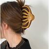 Pintura al óleo retro agarre de calabaza clip grande de tiburón pasador para la parte trasera de la cabeza agarre de araña de alta calidad Super agarre para el cabello