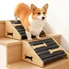 Marco de Escalada para Perros de Madera, Marco de Escalada para Mascotas del Hogar, Escalera de Escalada para Perros de Madera Maciza, Escalera Inclinada Plegable Suministros para Mascotas