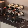 Estante de Almacenamiento para Gabinete de Vino, Decoración de Estante de Vino, Estante Invertido de Copas de Vino de Lujo de Gama Alta, Estante Inclinado para Vino, Estante para Copas, Almacenamiento de Botellas de Vino
