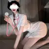 Lencería sexy uniforme de enfermera pura querer evitar quitarse la falda del pijama correa traje una generación de pelo