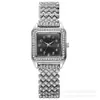 Item de moda popular de comércio exterior transfronteiriço: Relógio feminino quadrado com algarismos romanos e diamantes, conjunto de relógios de quartzo atacado