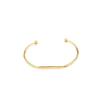 Pulsera Europea y Americana Geométrica de Línea Plana Redonda con Cuentas Abierta para Mujer Personalidad Simple III Vida Amorosa Una Vida Pulsera