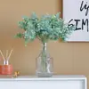Paquete de Simulación Hoja de Dinero de Eucalipto Ramo de Flores Artificiales Decoración del Hogar Adornos de Flores Artificiales Flor Eterna Planta Verde Venta al por Mayor