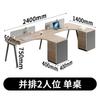 Escritorio del personal Estación del personal Simple Moderno Finanzas para 46 personas Oficina abierta para cuatro personas Combinación de mesa y silla
