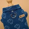 Camisa de mezclilla para gato al por mayor Cuerda de tracción Teddy Fadou Mascota Perro Gato Ropa Perro Pequeño y Mediano Productos para Perro