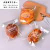 Em estoque bolsa transparente para embalagem de pão e torradas bolsa com fecho zip bolsa autoadesiva para assar donuts embalagem de comida fofa de desenho animado