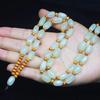 Cuerda para Colgar de Jade Afgano Natural Verde y Blanco Forma de Calabaza Colgante para Suéter Cadena Suministro al por Mayor para Transmisiones en Vivo