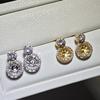 Accesorios de perlas DIY Seiko, anillo de circonita con incrustaciones de girasol con perla de 8-9 mm