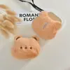 Coelho, Porco, Panda de Pelúcia Desenho Animado DIY Broche Squeaky Pingente Chaveiro Acessórios para Roupas Lenços