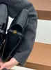 Primer Encuentro con los Zapatos Peludos Negros de la Temporada, Zapatos Mary Jane Camelia de Tacón Grueso, Zapatos Individuales de Cuero Retro, Zapatos Individuales Pequeños Forrados de Felpa para Mujer