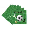 Conjunto de Louça Descartável com Tema de Futebol da Copa do Mundo Transfronteiriça para Reuniões de Família e Amigos, Pratos de Papel Descartáveis
