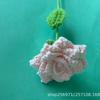 Artesanato de Crochê com Fio Pontudo de Rosa Cruzada para Buquê Semi-Acabado Presente Atacado Flor Artificial Atacado
