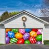 Tapiz de Huevo de Pascua Transfronterizo Paño Colgante para Puerta de Garaje Fondo Festivo Decoración de Fiesta Conejo de Dibujos Animados