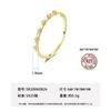 Anel de Argola PAG & MAG para Mulheres Anel de Prata S925 Dourado Fino com Zircônia Pequeno Fresco e Bonito Simples na Moda