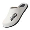 Pantuflas Baotou para hombre, de suela gruesa, antideslizantes, para exteriores, informales, para playa, sin tacón