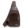 Bolso de Pecho de Negocios para Hombre Modelo 2026 Bolso Cruzado Impermeable para Deportes de Ciclismo Bolso de Pecho Casual Bolso de Pecho de Cuero Suave PU para Hombre