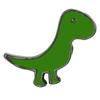 Conjunto de broche de dinossauro de desenho animado europeu e americano, estilo japonês, divertido, infantil, camisa de liga de dinossauro, gota de óleo, toalha de seda, fivela, alfinete