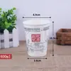 Copos Descartáveis de Leite de Soja para Uso Comercial, Copos de Papel para Café da Manhã no Atacado, Copos Seláveis de Leite de Soja para Levar com Tampas
