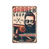 2024 novo pôster de barbearia retrô pintura de lata barbearia fundo de parede sem moldura pintura decorativa pendurada