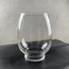 Tanque Redondo Transparente de Vidrio para Peces Dorados Micro Paisaje Florero Hidropónico Escritorio Huevo de Dragón Tanque Ecológico para Peces Florero Copa de Vino Maceta