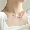 Collar Único de Planeta Hecho a Mano con Cuentas de Diseñador para Mujer, Estilo Ins Dulce y Fresco, Fresco y Delicado, Joyería de Cadena Versátil para la Clavícula