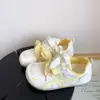 Zapatillas Estilo Dopamina con Faldas, Zapatos Blancos para Mujer, Novedad Verano 2026 Malla Fina Transpirable Feo-Bonito Dedo Gordo Zapatillas de Entrenamiento Alemanas