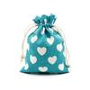 Bolsa pequena de algodão 8*10cm com cordão buquê flor bolsa de algodão e linho bolsa vazia para aromaterapia embalagem de joias bolsa de algodão